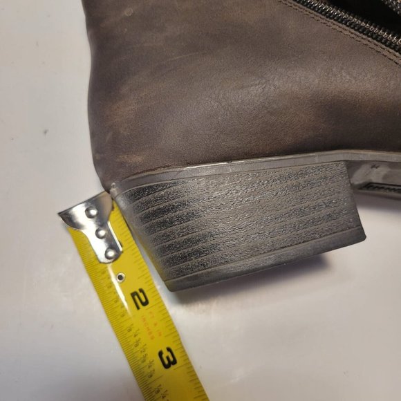 UNIONBAY Trista 3 Women's 1.5" Heeled Double Zip Booties Brown Size 9 - Picture 2 of 10